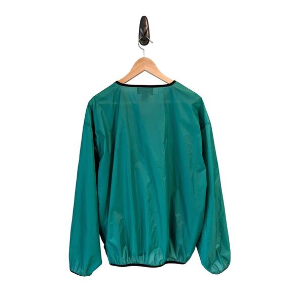 VTG Izod Club Golf Pullover Mens Large V-Neck Rain Jacket Sporty Preppy Green - Picture 3 of 7